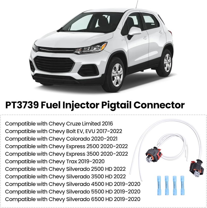 Farpida 2PCS PT3739 Injector Pigtail Connector l5p injector pigtail fit for Duramax L5P Engine V8 6.6L for GM Equipment PT3739 Multi-Purpose Pigtail Kit 19368140 fuel injector connector pigtail - Image 3